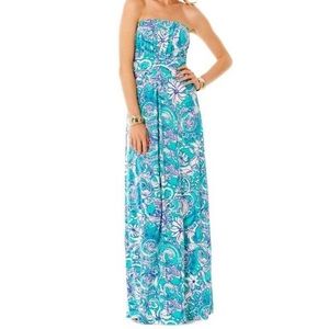 Strapless Lily Pulitzer Maxi Dress